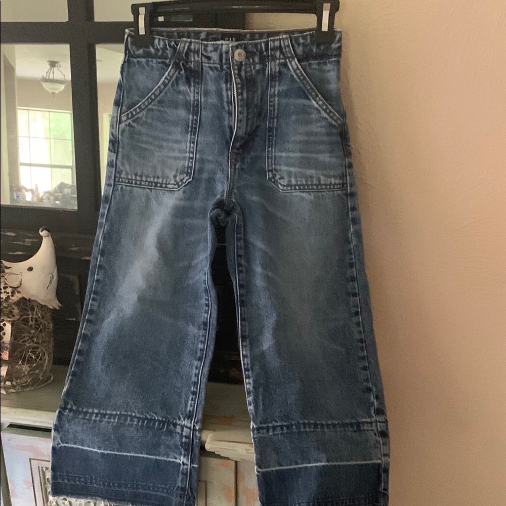 GAP Blue Classic Straight-Leg Jeans